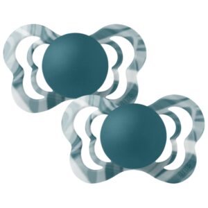 BIBS 02 SUCETTES COUTURE PACIFIER LAKE WHITE FOREST LAKE WHITE SIZE 1