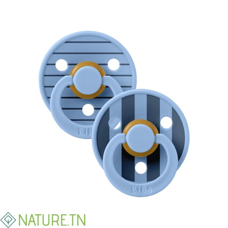 BIBS 02 SUCETTES NATURAL RUBBER BLUE MIX SIZE 1 1 BIBS 02 SUCETTES NATURAL RUBBER BLUE MIX SIZE 1 1