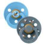 BIBS 02 SUCETTES NATURAL RUBBER BUMBLEBEE LATEX SIZE 2 6M+