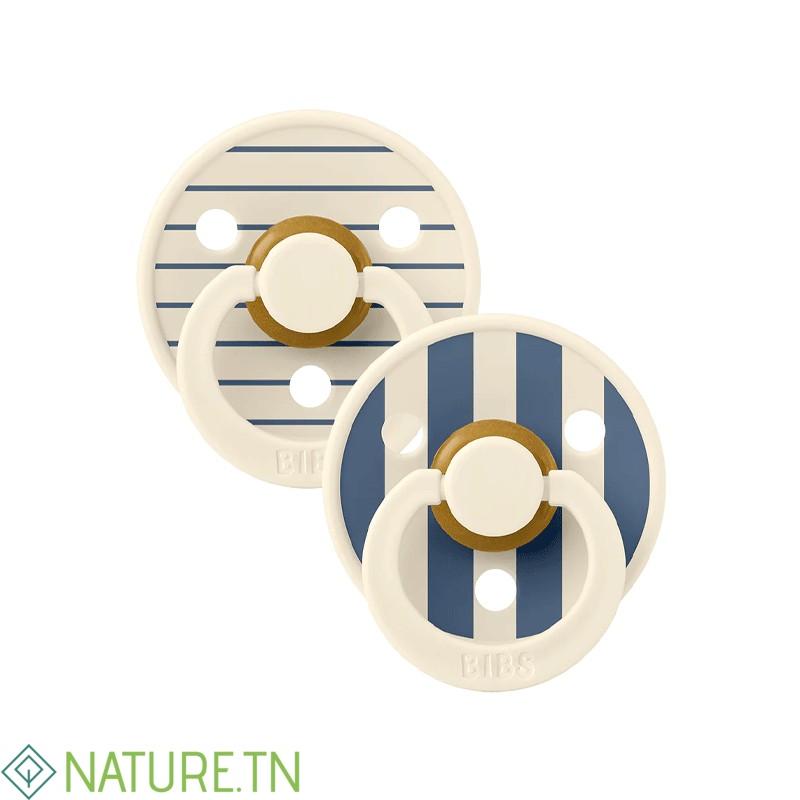 BIBS 02 SUCETTES NATURAL RUBBER IVORY STEEL BLUE MIX SIZE 2 1 BIBS 02 SUCETTES NATURAL RUBBER IVORY STEEL BLUE MIX SIZE 2 1