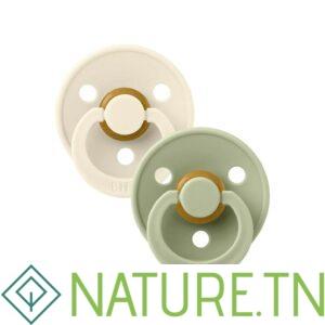 BIBS 02 SUCETTES PACIFIER IVORY SAGE SIZE 3