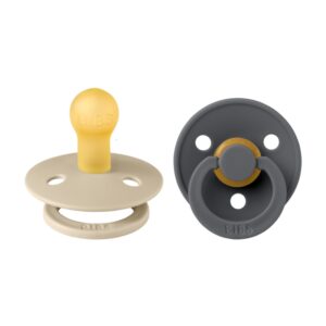 BIBS 02 SUCETTES PACIFIER VANILLA IRON 6M+ SIZE 2