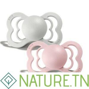 BIBS 02 SUCETTES SUPREME PACIFIER HAZE BLOSSOM SIZE 2