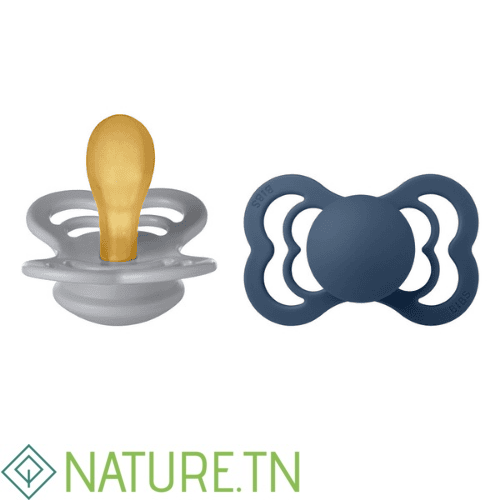 BIBS 2 SUCETTES CLOUD STEEL BLUE SIZE 2 1 BIBS 2 SUCETTES CLOUD STEEL BLUE SIZE 2 1