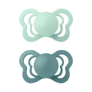 BIBS 2 SUCETTES COUTURE PACIFIER NORDIC MINT ISLAND SEA SIZE 2