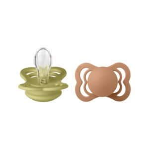 BIBS 2 SUCETTES SUPREME COLLECTION MEADOW EARTH SIZE 1
