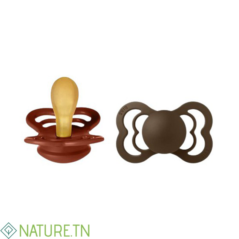 BIBS 2 SUCETTES SUPREME COLLECTION RUST MOCHA SIZE 2 1 BIBS 2 SUCETTES SUPREME COLLECTION RUST MOCHA SIZE 2 1