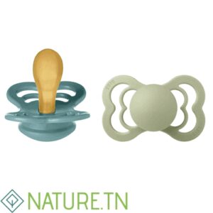 BIBS 2 SUCETTES SUPREME PACIFIER ISLAND SEA SAGE SIZE 2