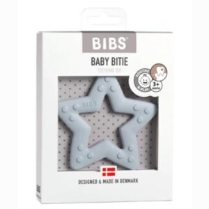 BIBS BABY BITIE ANNEAU DE DENTITION STAR BABY BLUE