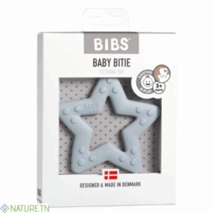 BIBS BABY BITIE ANNEAU DE DENTITION STAR BABY BLUE