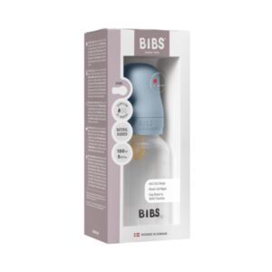 BIBS BIBERON BOTTLE LATEX SLOW FLOW BABY BLUE 0M+ 150ML