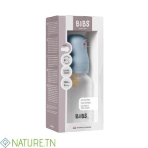 BIBS BIBERON BOTTLE LATEX SLOW FLOW BABY BLUE 0M+ 150ML