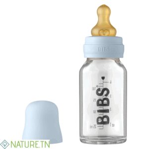 BIBS BIBERON EN VERRE BABY BLUE SET COMPLET 0M+ 110ML
