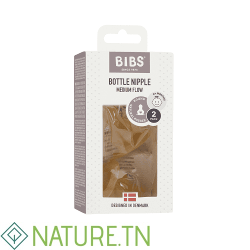 BIBS BOTTLE NIPPLE TETINES MEDIUM FLOW LOT DE 2 1