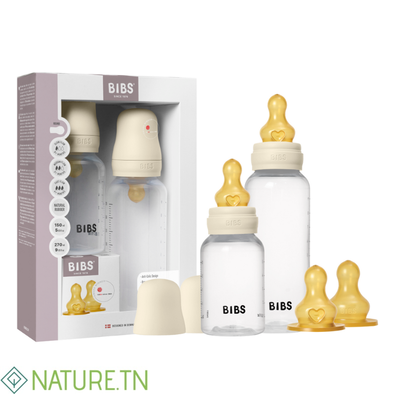 BIBS ENSEMBLE DE BIBERONS GROW FLOW LATEX 150M/270ML 2 BIBS ENSEMBLE DE BIBERONS GROW FLOW LATEX 150M/270ML 2