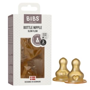 BIBS TETINE POUR BIBERON A DEBIT LENT 2 PIECES