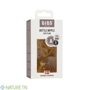BIBS TETINES BIBERON A DEBIT RAPIDE 2 PIECES