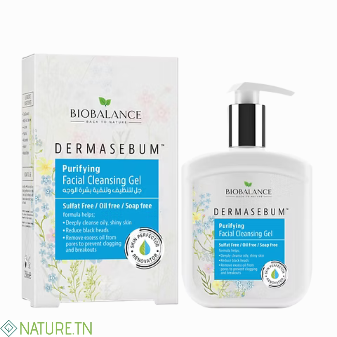 BIOBALANCE DERMASEBUM GEL NETTOYANT PURIFIANT 250ML 1