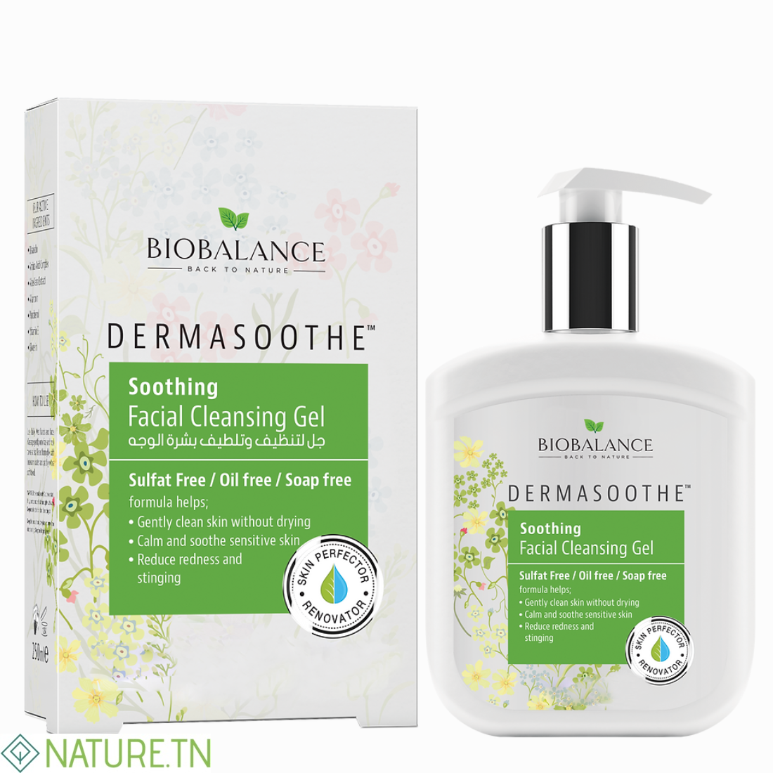 BIOBALANCE DERMASOOTHE GEL NETTOYANT APAISANT 250ML 3 BIOBALANCE DERMASOOTHE GEL NETTOYANT APAISANT 250ML