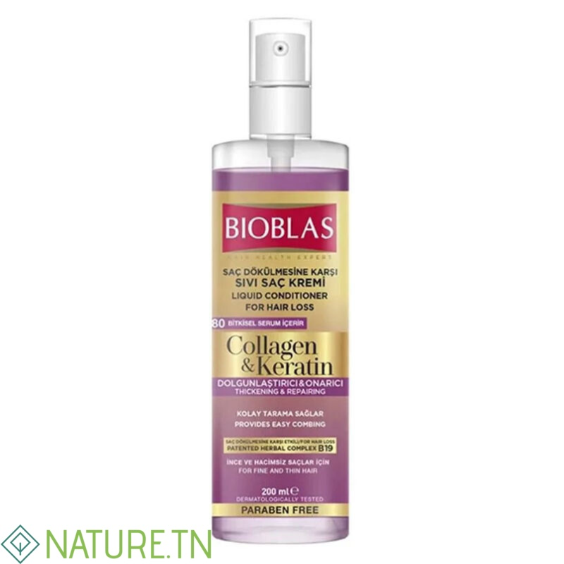 BIOBLAS APRES SHAMPOING LIQUIDE AU COLLAGENE ET A LA KERATINE 200ML 3 BIOBLAS APRES SHAMPOING LIQUIDE AU COLLAGENE ET A LA KERATINE 200ML