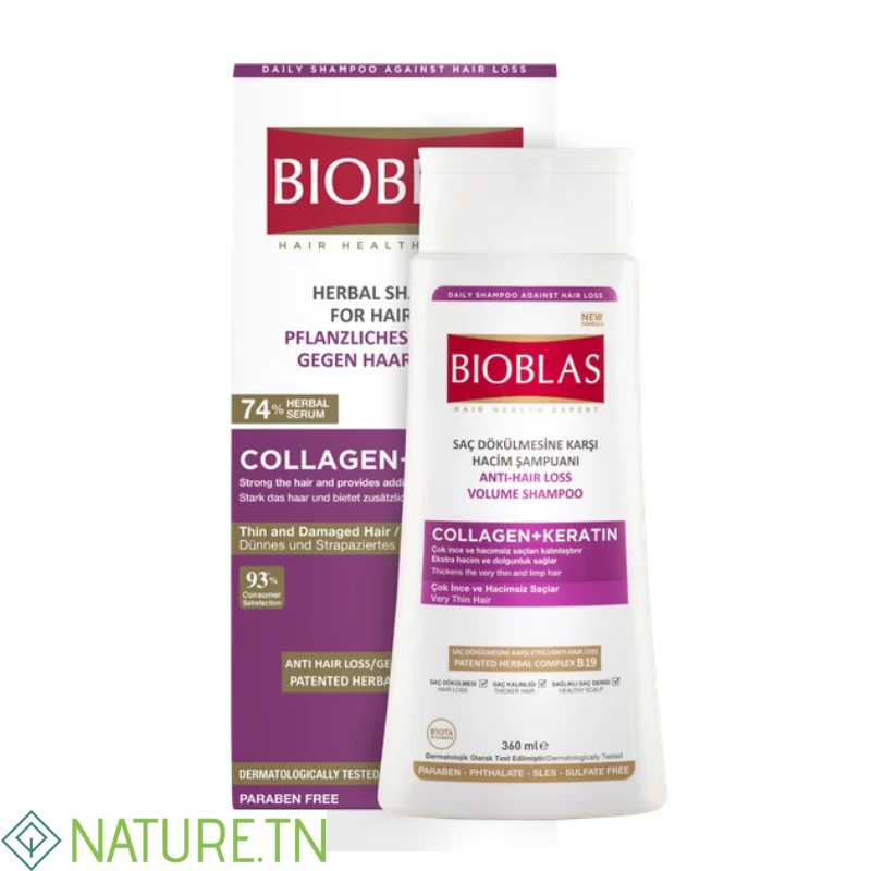 BIOBLAS SHAMPOING COLLAGEN+KERATIN 360ML 1