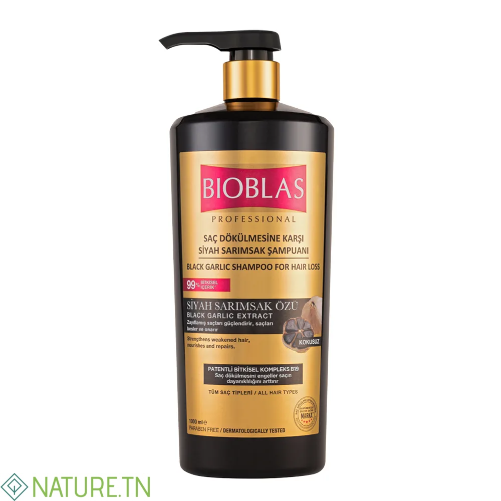 BIOBLAS SHAMPOOING A L'AIL NOIR 1 LITRE 2 BIOBLAS SHAMPOOING A L'AIL NOIR 1 LITRE 2