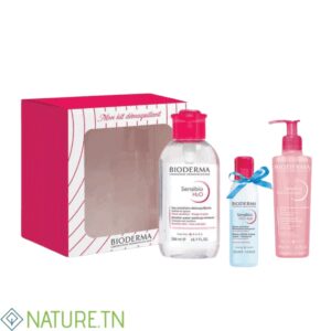 BIODERMA MON KIT DEMAQUILLANT (SENSIBIO H2O MICELLAIRE 500ML+GEL MOUSSANT 200ML+H2O EYE 125ML (OFFERT)