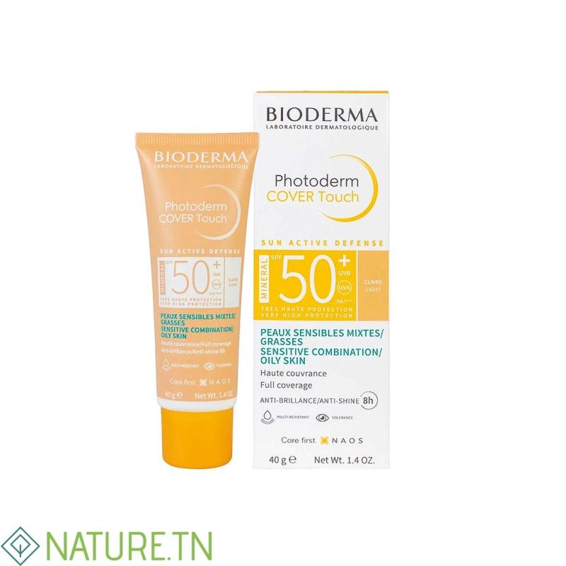 BIODERMA PHOTODERM COVER TOUCH MINERAL TEINTE CLAIRE SPF50+ 40G 3 BIODERMA PHOTODERM COVER TOUCH MINERAL TEINTE CLAIRE SPF50+ 40G