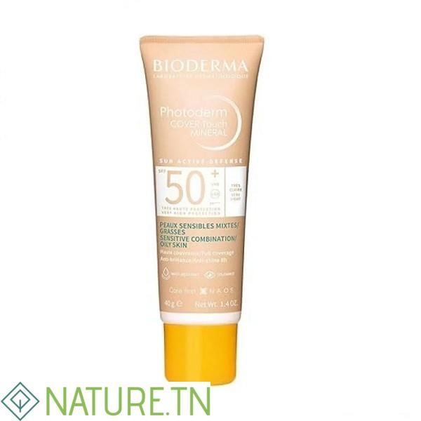 BIODERMA PHOTODERM COVER TOUCH MINERAL TRES CLAIRE SPF50+ 40G 1 BIODERMA PHOTODERM COVER TOUCH MINERAL TRES CLAIRE SPF50+ 40G 1