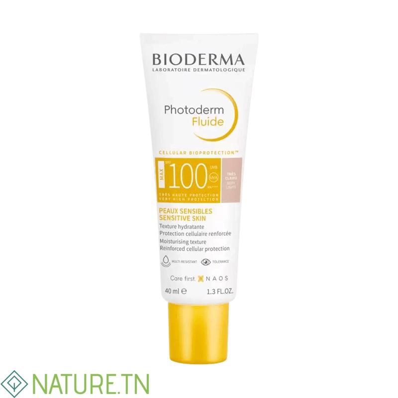 BIODERMA PHOTODERM FLUIDE MAX TEINTE TRES CLAIRE SPF100 40ML 1