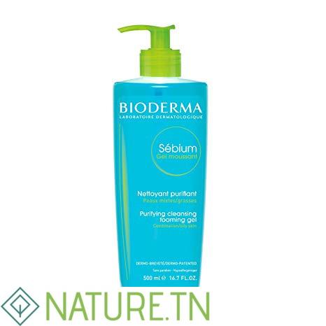 BIODERMA SEBIUM GEL MOUSSANT PURIFIANT POMPE 500ML 3 BIODERMA SEBIUM GEL MOUSSANT PURIFIANT POMPE 500ML