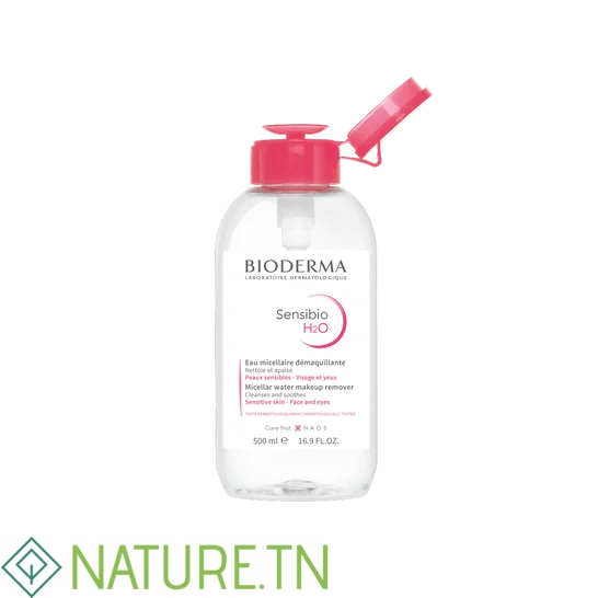 BIODERMA SENSIBIO H2O EAU MICELLAIRE POMPE INVERSEE 500ML 3 BIODERMA SENSIBIO H2O EAU MICELLAIRE POMPE INVERSEE 500ML