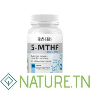 BIOHERBS 5-MTHF VITAMINE B9 30 GELULES