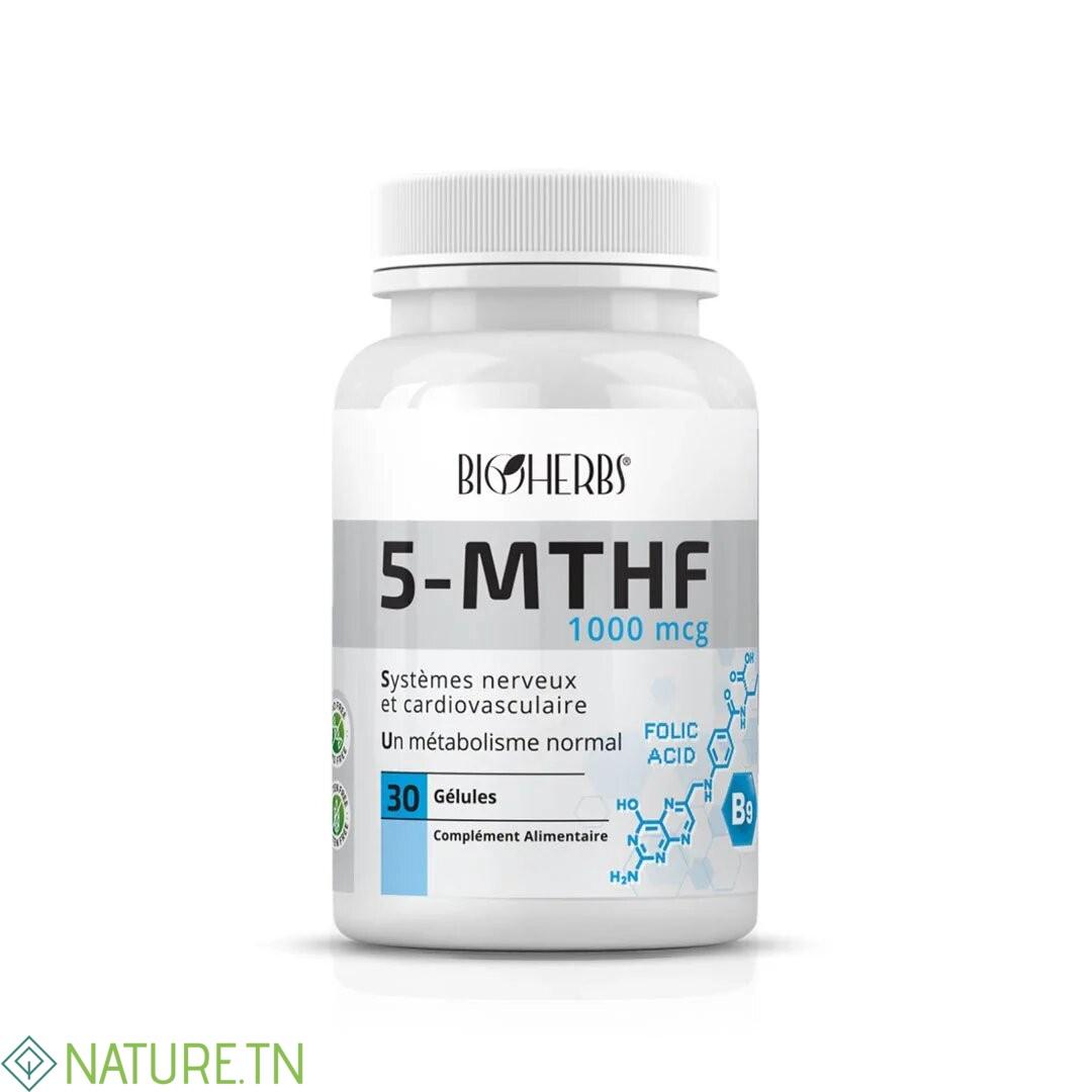 BIOHERBS 5-MTHF VITAMINE B9 30 GELULES 2 BIOHERBS 5-MTHF VITAMINE B9 30 GELULES 2