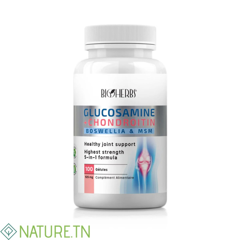 BIOHERBS GLUCOSAMINE COMPLEXE 100 GELULES 2