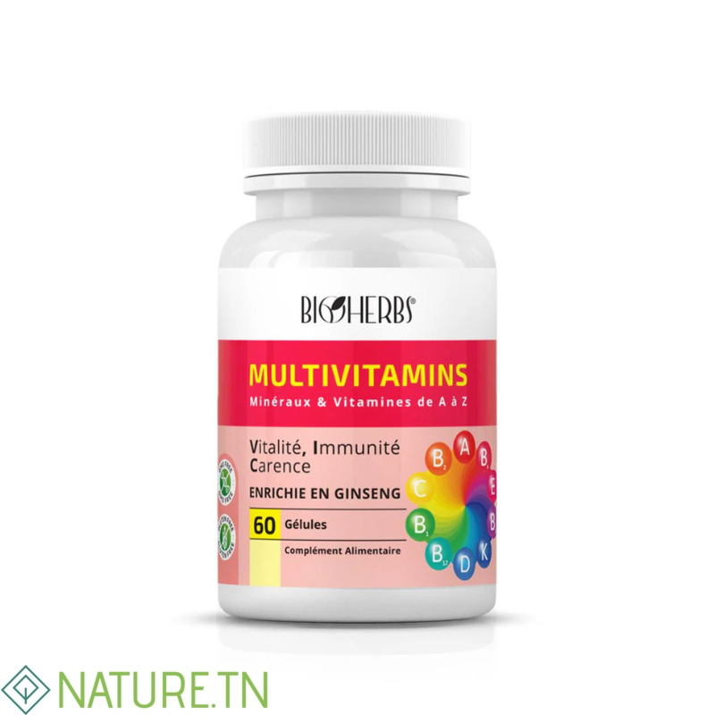 BIOHERBS MULTIVITAMINS 60 GELULES 3 BIOHERBS MULTIVITAMINS 60 GELULES