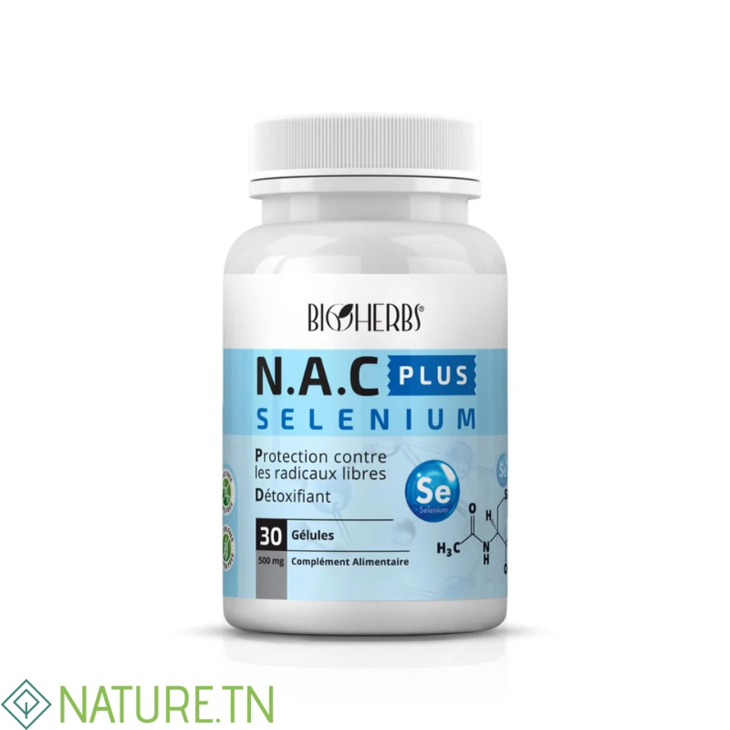 BIOHERBS N.A.C SELENIUM 30 GELULES 3 BIOHERBS N.A.C SELENIUM 30 GELULES