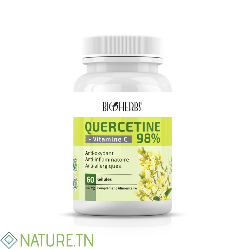 BIOHERBS QUERCETINE 98% 60 GELULES 1