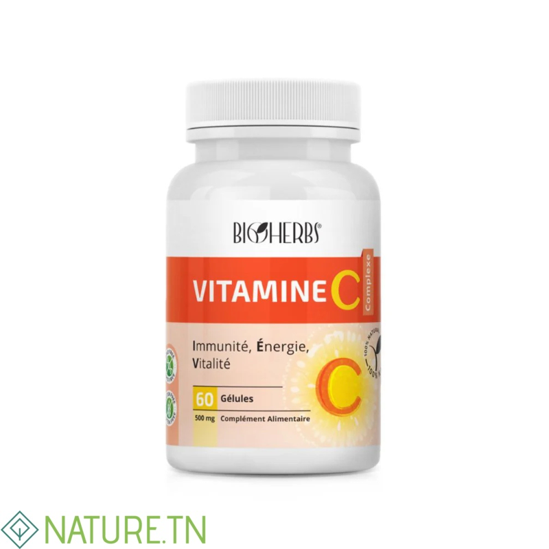BIOHERBS VITAMINE C COMPLEXE 60 GELULES 3 BIOHERBS VITAMINE C COMPLEXE 60 GELULES