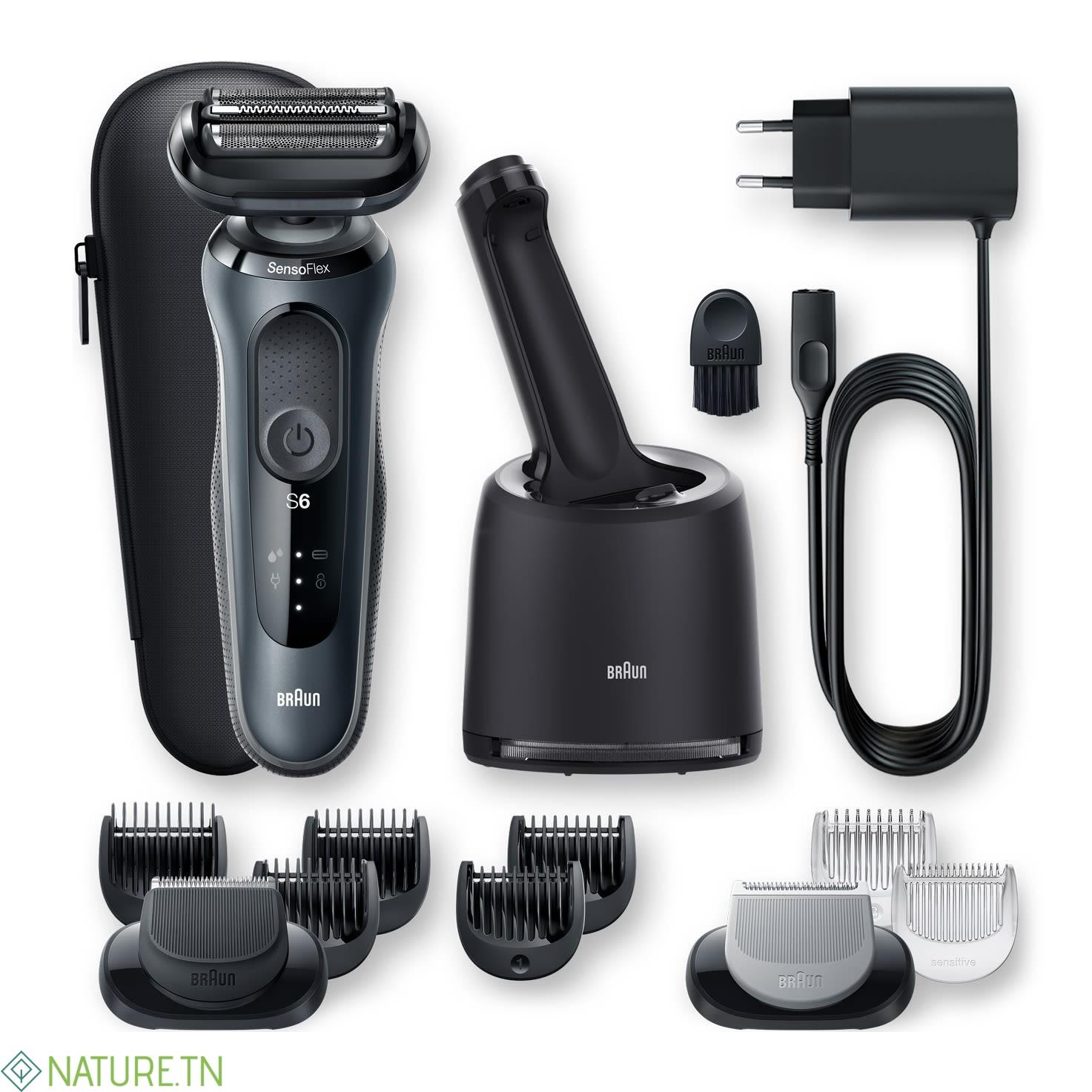 BRAUN RASOIR 6 60-N7650CC A TECHNOLOGIE WET & DRY AVEC CENTRE SMARTCARE ET 2 ACCESSOIRES 2
