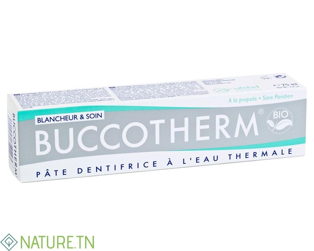 BUCCOTHERM DENTIFRICE BLANCHEUR ET SOIN 75ML 1 BUCCOTHERM DENTIFRICE BLANCHEUR ET SOIN 75ML 1