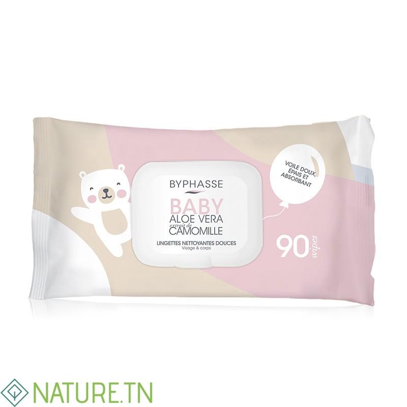 BYPHASSE BABY LINGETTES ALOE VERA EXTRAIT DE CAMOMILLE, 90 UNITÉS 1 BYPHASSE BABY LINGETTES ALOE VERA EXTRAIT DE CAMOMILLE, 90 UNITÉS 1