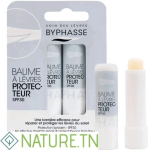BYPHASSE BAUME LÈVRES HYDRATANT REPARE ET PROTEGE SPF 30 (2X4,8GR)