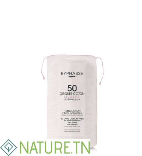 BYPHASSE COTON DEMAQUILLANT DISQUES OVALES 50 UNITES 3 BYPHASSE COTON DEMAQUILLANT DISQUES OVALES 50 UNITES