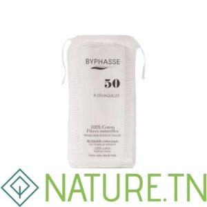BYPHASSE COTONS DEMAQUILLANTS CARRES 50 UNITES