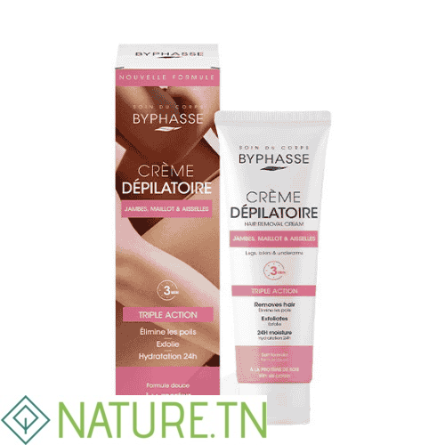 BYPHASSE CREME DEPILATOIRE SILK PROTEIN 125ML 3 BYPHASSE CREME DEPILATOIRE SILK PROTEIN 125ML