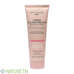 BYPHASSE CREME VISAGE ECLAIRCISSANTE WHITENING EFFECT SPECIALE PEAUX SECHES 75ML