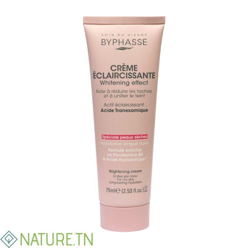 BYPHASSE CREME VISAGE ECLAIRCISSANTE WHITENING EFFECT SPECIALE PEAUX SECHES 75ML 1 BYPHASSE CREME VISAGE ECLAIRCISSANTE WHITENING EFFECT SPECIALE PEAUX SECHES 75ML 1