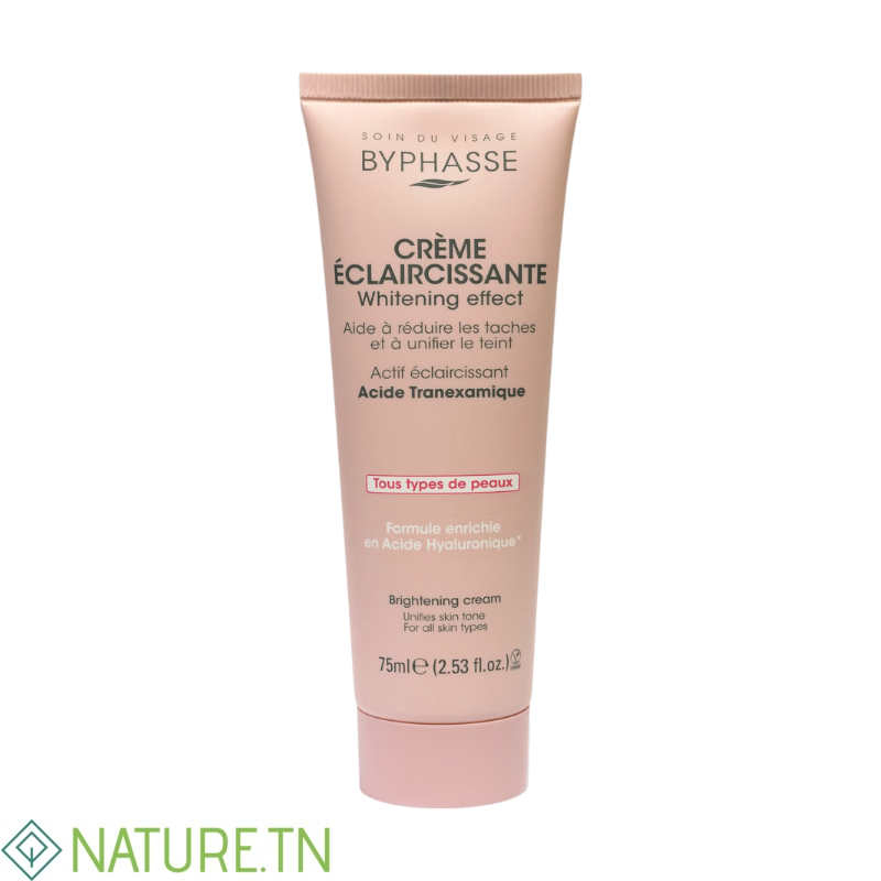 BYPHASSE CREME VISAGE ECLAIRCISSANTE WHITENING EFFECT TOUS TYPES DE PEAUX 75ML 1 BYPHASSE CREME VISAGE ECLAIRCISSANTE WHITENING EFFECT TOUS TYPES DE PEAUX 75ML 1