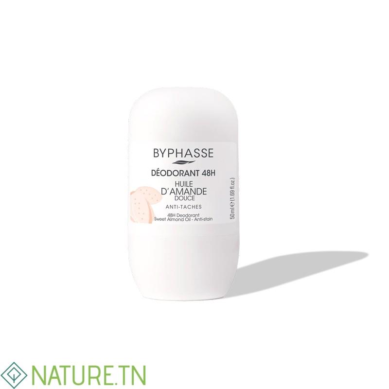 BYPHASSE DEODORANT ROLL ON ANTI TACHES HUILE D'AMANDE DOUCE 50ML 1 BYPHASSE DEODORANT ROLL ON ANTI TACHES HUILE D'AMANDE DOUCE 50ML 1
